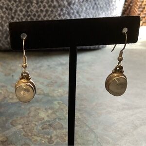 Sterling Silver Pearl Drop Earrings - Classic Women's Jewelry